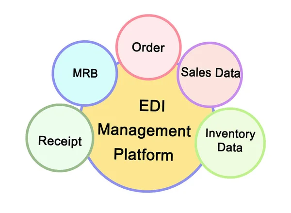 Components of EDI Management Platform — Stock Photo, Image